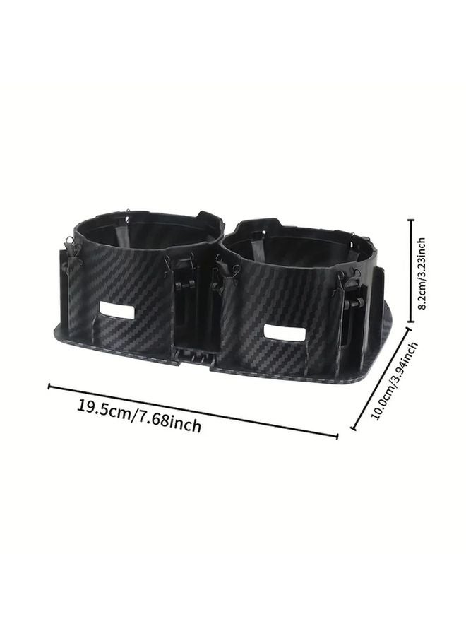 Carbon Fiber Center Console Cup Holder Insert for Mercedes Benz C Class C180 C200 C250 C300 C350 C400 C43 C450 C63 2015 2021 - Image 2